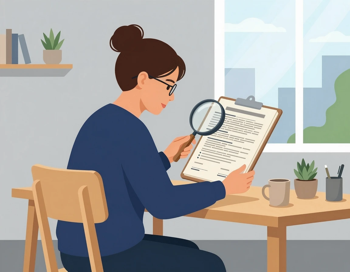 임대차 계약서 특약 사항을 확인하는 모습